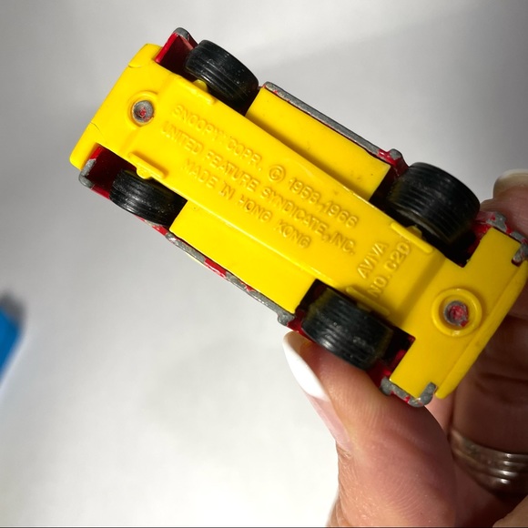 Snoopy firetruck metal truck vintage toy 1966 - Picture 6 of 7